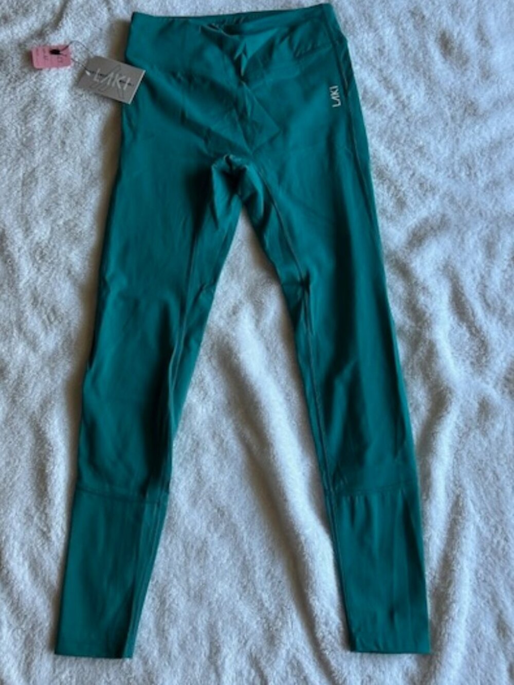 LAKI Active Green High Waisted Ankle Length Leggings X-Small NWT